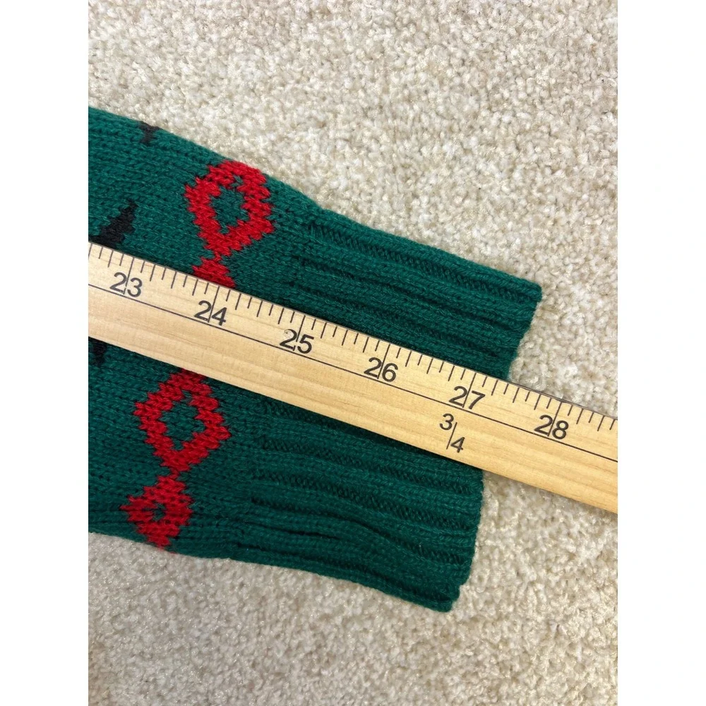 American Stitch Mens XL‎ Green Santa Namasleigh Ugly Christmas Sweater